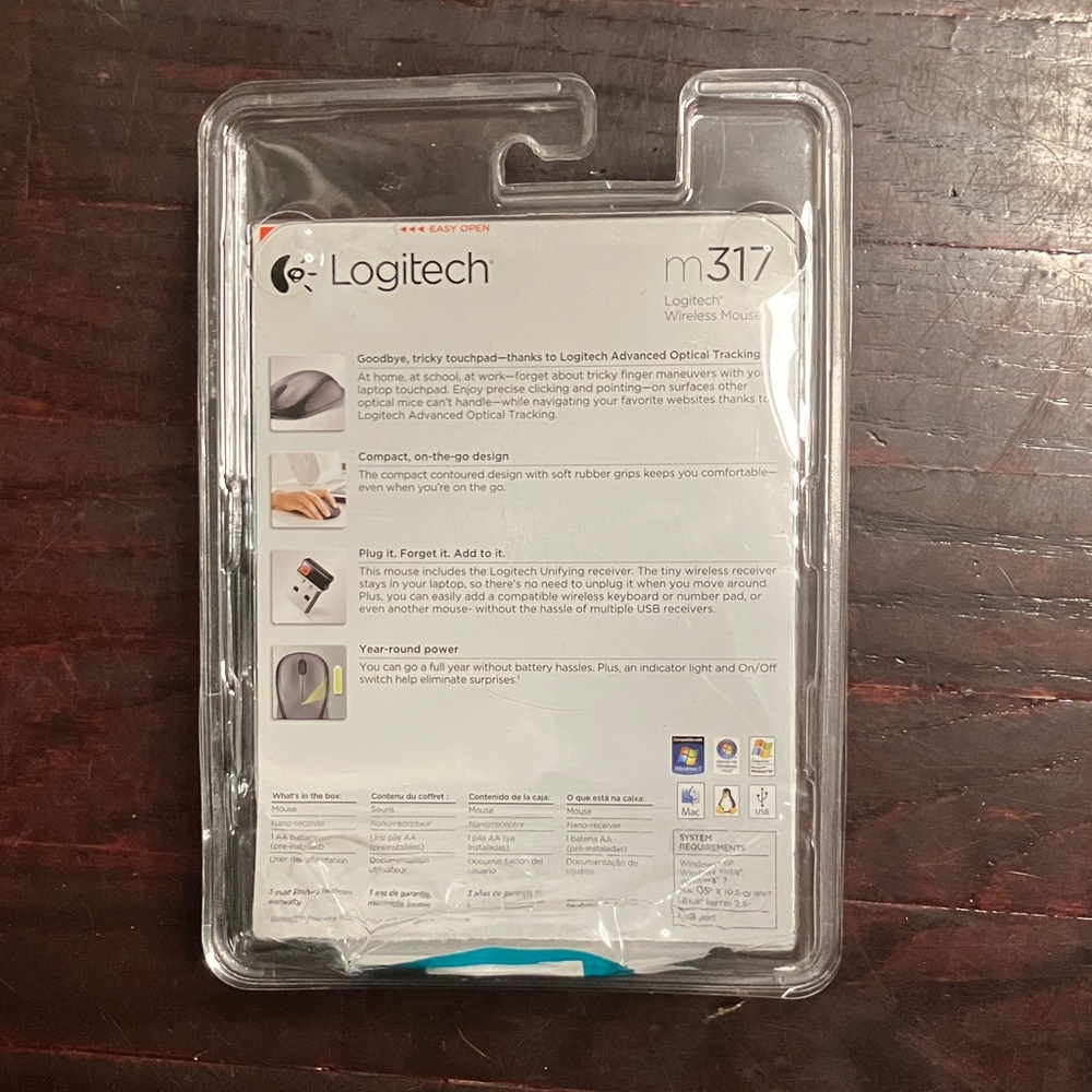Logitech M317 Wireless Mouse - Fun Design - Picture 2 of 3